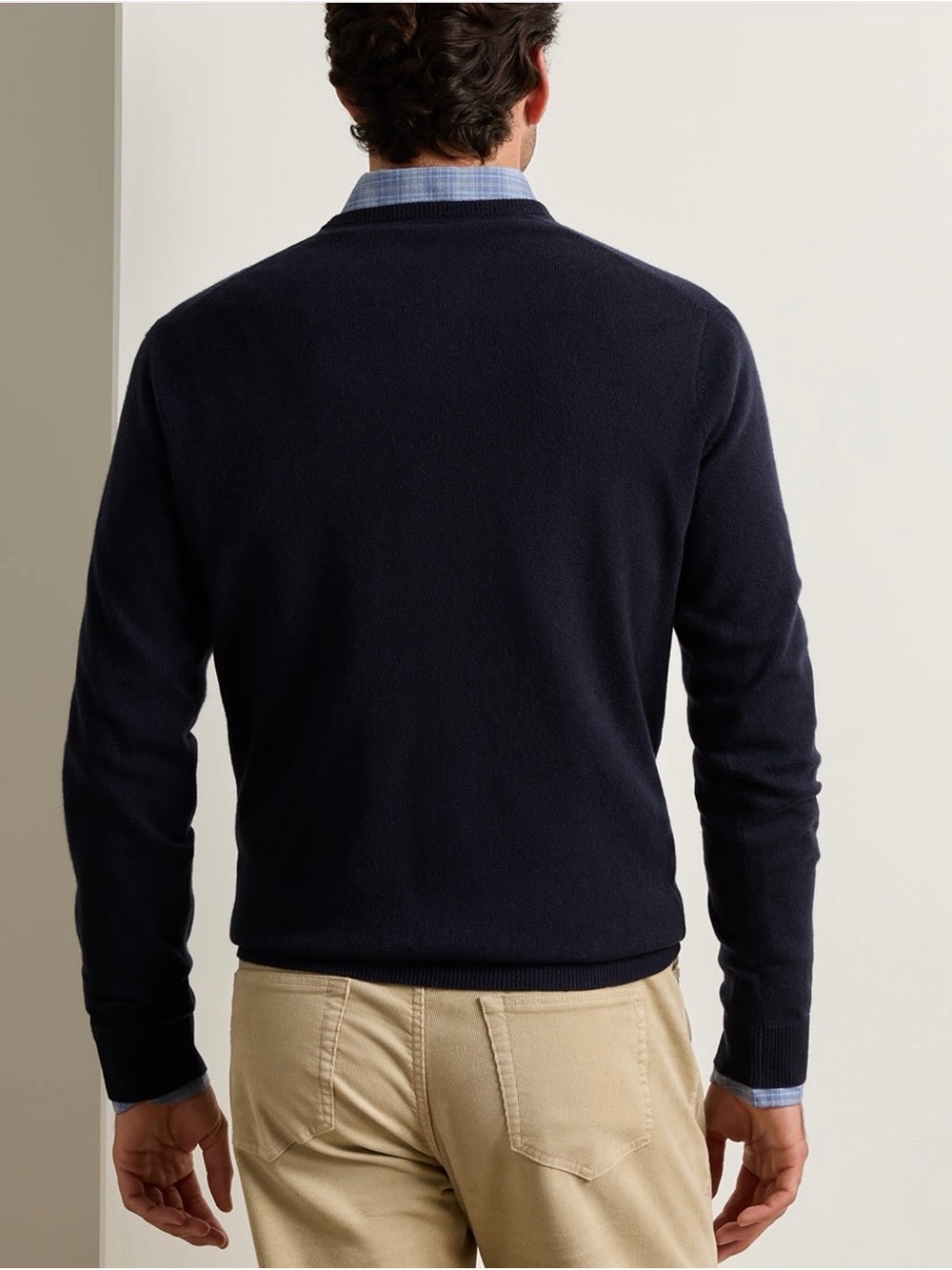 NWT Peter Millar Crown Heritage 100% Cashmere V-Neck Sweater (Large) - Picture 4 of 9